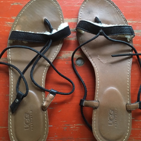 ugg lace up sandals